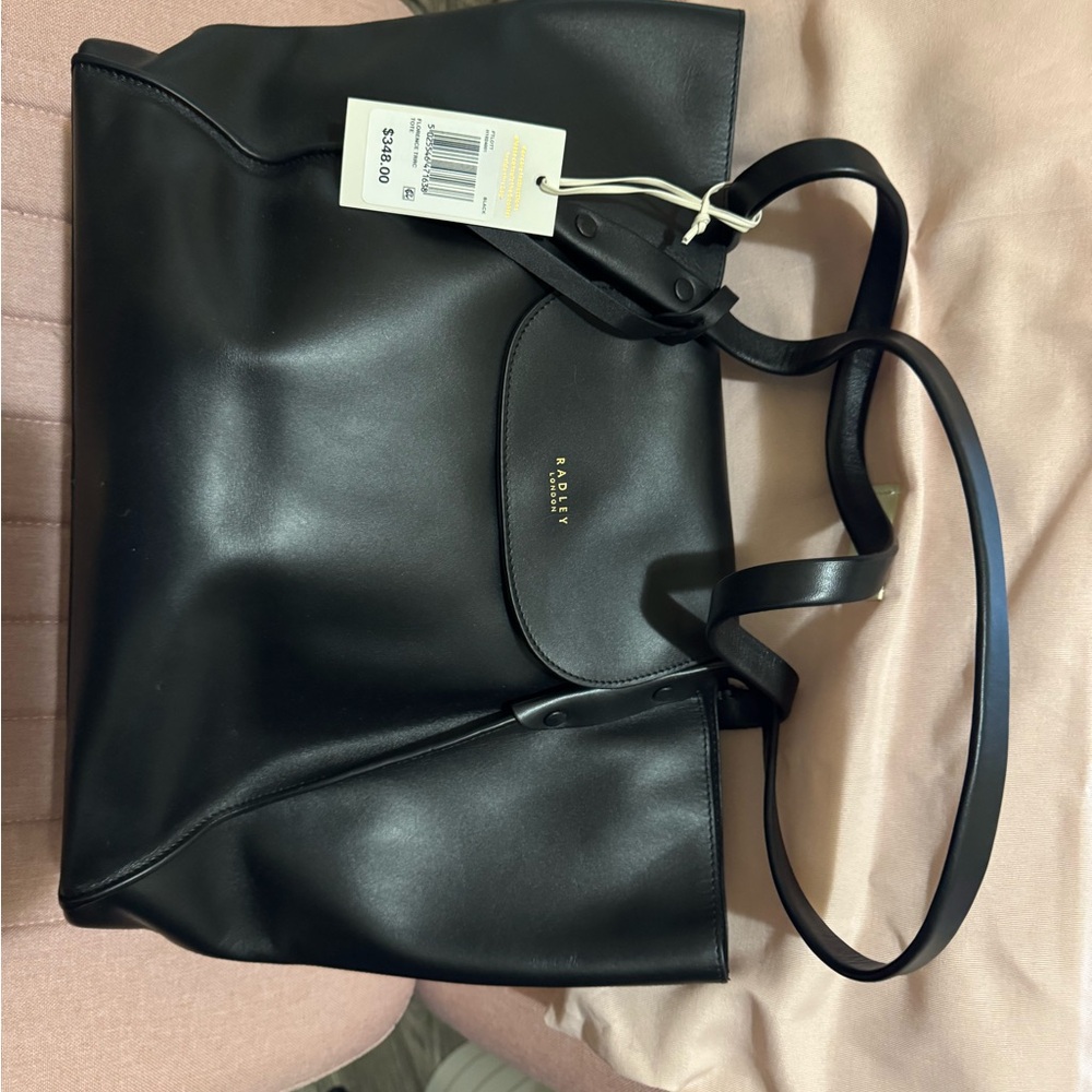 Radley London Black Leather Tote Bag